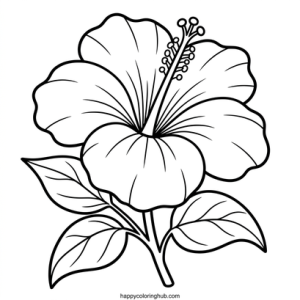 Funny retro 80s botanical gardens coloring page