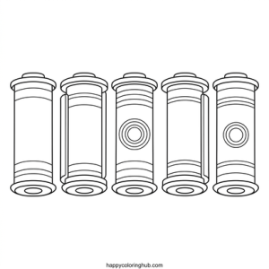Hair styling coloring page