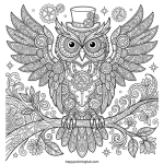Minimalist robots coloring page for relaxation