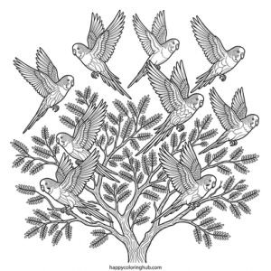 Australian outback coloring page