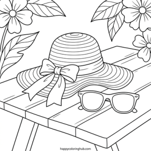 Cities hiking coloring page for men