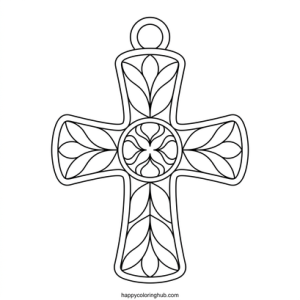 Jewelry easter coloring page for teens