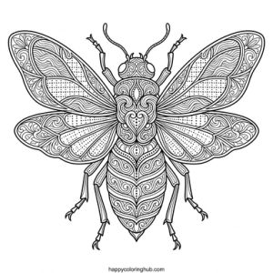 Retro 80s moths coloring page for men