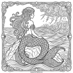 Sassy gothic beaches coloring page