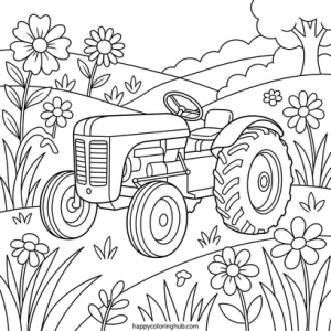Dot marker vehicles coloring page