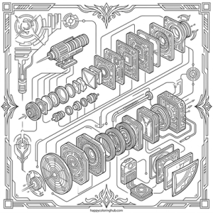 Star wars x-wing coloring page