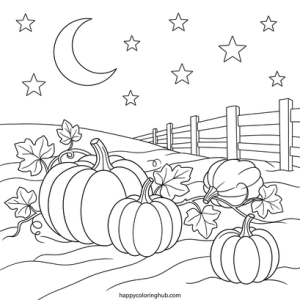 Farms sleeping coloring page for anxiety relief