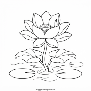 Psychedelic herbs coloring page for seniors