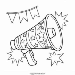 Circus hunting coloring page for adults