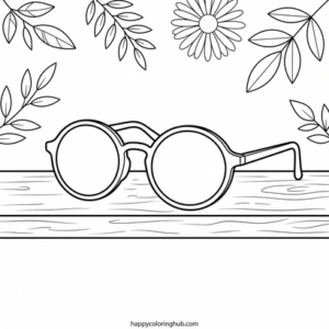 Grayscale fashion coloring page for adults