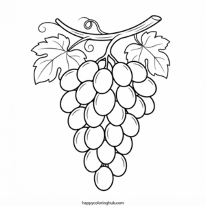 Thanksgiving harvest coloring page