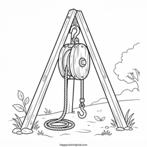 Renaissance construction vehicles coloring page for relaxation