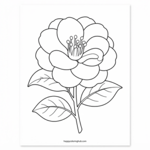 Stained glass flowers coloring pages